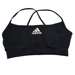 Adidas Sports Bra Climalite Active Wear Black Women’s Large Spaghetti Straps